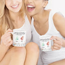 Customized Sisters Theme Mug - Personalized Birthday Butterfly and Name 3D Inflatable Garden Pattern Mug - Gift for Sisters, BFF, Friends - Joliny