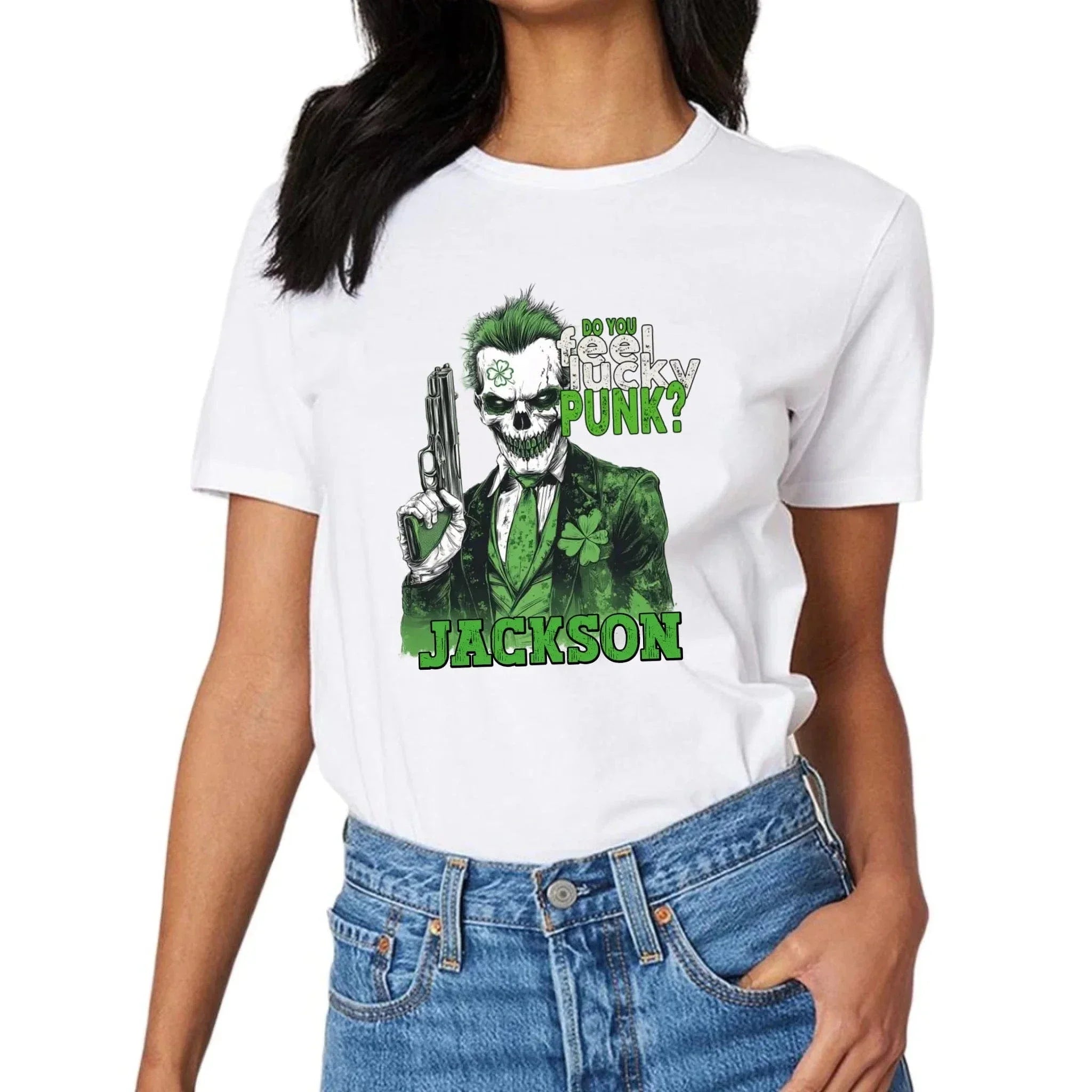 Customized St. Patrick's Day T-shirt - Personalized Name Lucky Harry Clothes - A Gift For Friend,Family,Holiday Enthusiasts,Roomates