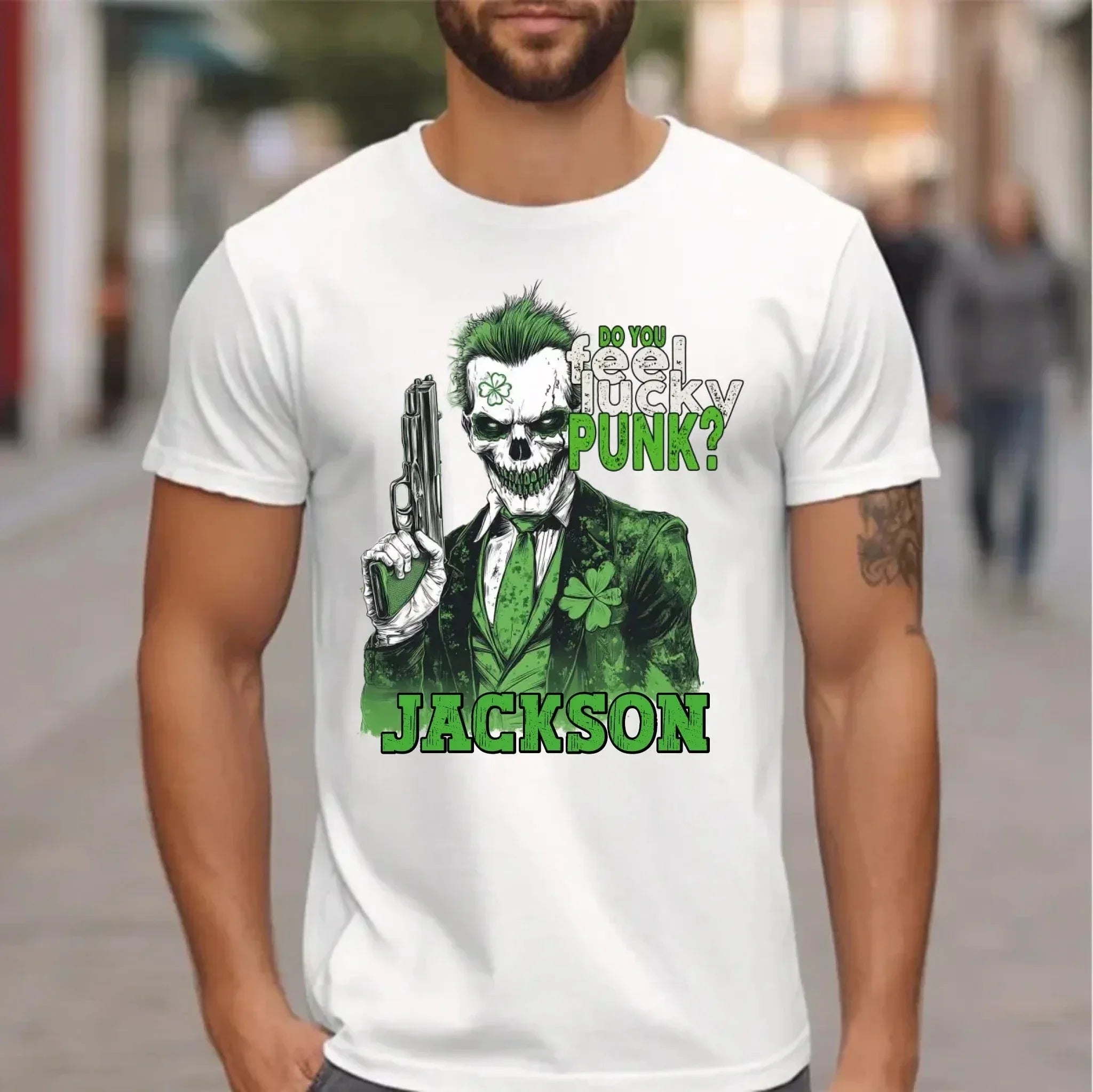 Customized St. Patrick's Day T-shirt - Personalized Name Lucky Harry Clothes - A Gift For Friend,Family,Holiday Enthusiasts,Roomates