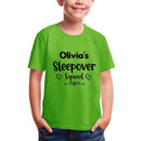 Customized Text and Backside Name Sleepover Squad Party Shirt - Joliny