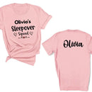 Customized Text and Backside Name Sleepover Squad Party Shirt - Joliny