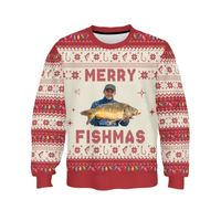 Customized Theme Ugly Sweater - Personalized Photo of Fishing, Golf, Hunting, Barbecue Themed Classic Color Ugly Sweater - A Gift For Friend,Family,Huntsman,Angler,Golfer,Barbecuer - Joliny