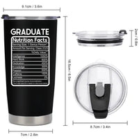 Customized Thermos Cup for Graduation Season - Personalized Name-themed Fun Advertising Text Thermos Cup - A Gift For Family,Friend,BFF,Graduate - Joliny