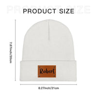 Customized warm Beanie hats - Personalized name, wool hat in multiple color choices - A Warm Gift For Family,Friend,Child - Joliny