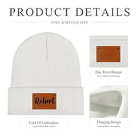 Customized warm Beanie hats - Personalized name, wool hat in multiple color choices - A Warm Gift For Family,Friend,Child - Joliny