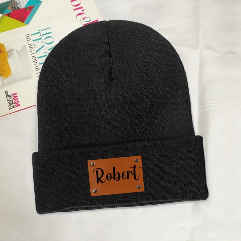 Customized warm Beanie hats - Personalized name, wool hat in multiple color choices - A Warm Gift For Family,Friend,Child - Joliny