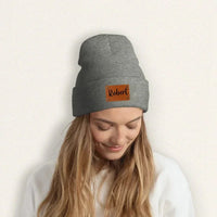 Customized warm Beanie hats - Personalized name, wool hat in multiple color choices - A Warm Gift For Family,Friend,Child - Joliny