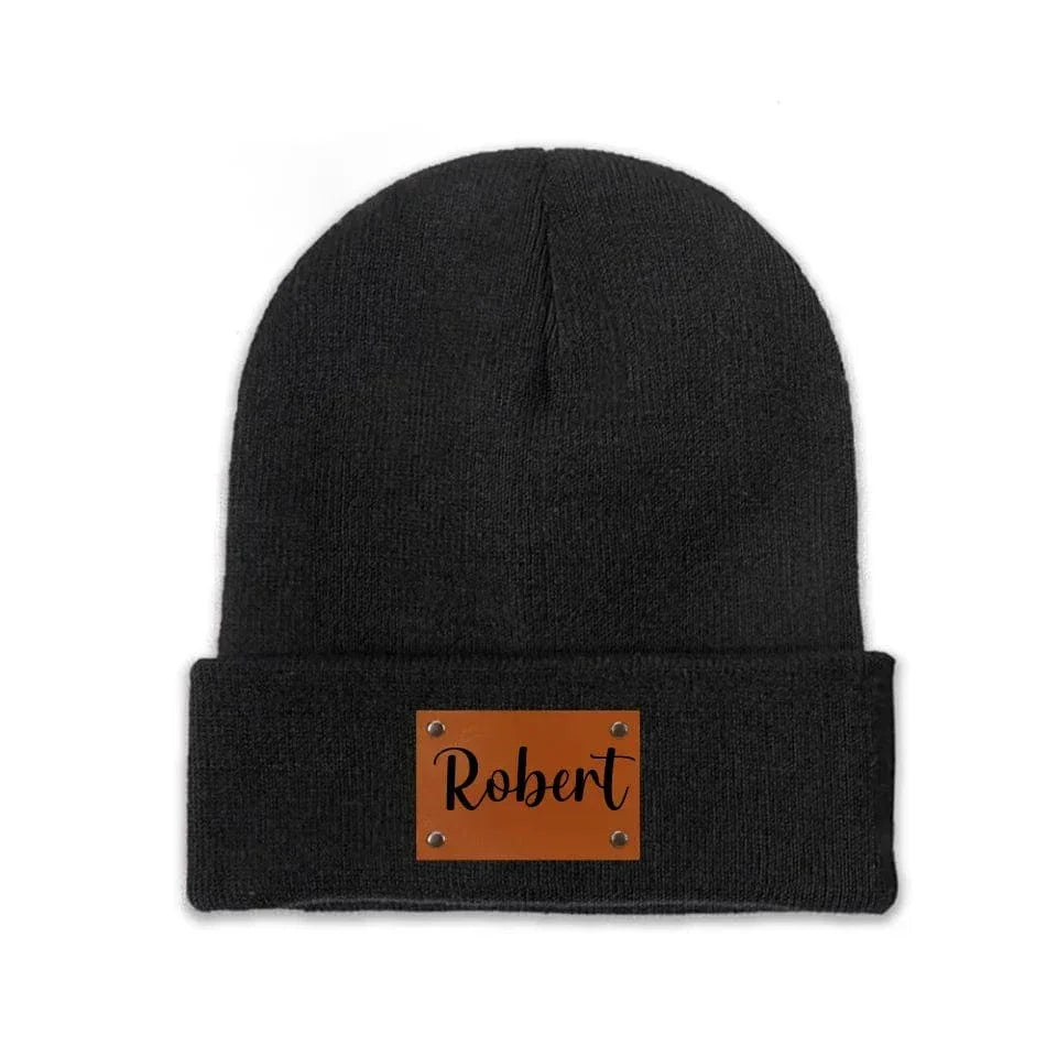 Customized warm Beanie hats - Personalized name, wool hat in multiple color choices - A Warm Gift For Family,Friend,Child - Joliny