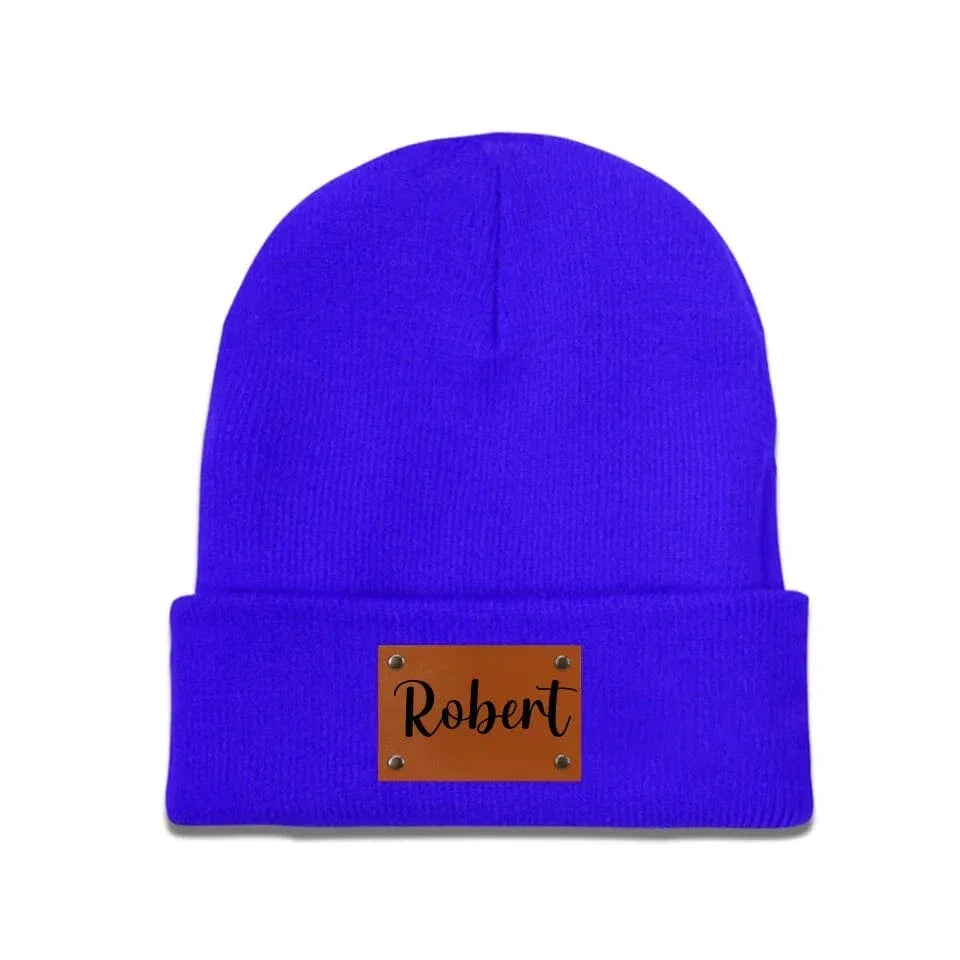 Customized warm Beanie hats - Personalized name, wool hat in multiple color choices - A Warm Gift For Family,Friend,Child - Joliny
