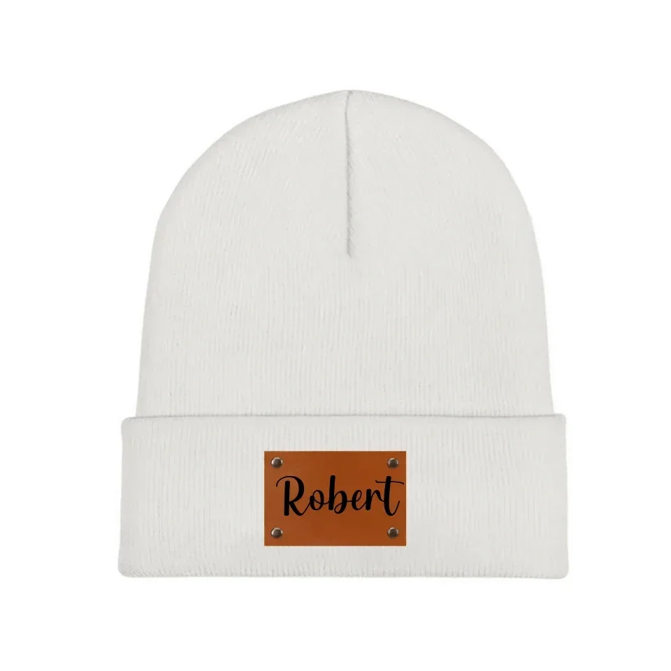 Customized warm Beanie hats - Personalized name, wool hat in multiple color choices - A Warm Gift For Family,Friend,Child - Joliny
