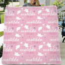 Cute Halloween Name Blanket, Personalized Ghost Blanket - Joliny