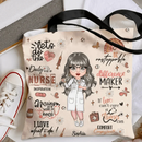 Daily Dose Of Nurse - Personalized Custom Tote Bag - Nurse's Day, Appreciation Gift For Nurse - Joliny