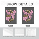 Deny,Defend and Depose Themed Pink Flower Decorative Flag - A Gift For Friend,Family,Colleagues,Roommates - Joliny
