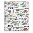 Dinosaur Century - Personalised Name Dinosaur Blanket - Gifts for Children,family - Joliny