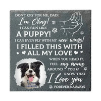 Don't Cry For Me, I'm Okay - Personalized Custom Photo Memorial Stone - Sympathy Gift For Pet Owners - Joliny