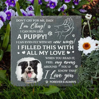 Don't Cry For Me, I'm Okay - Personalized Custom Photo Memorial Stone - Sympathy Gift For Pet Owners - Joliny