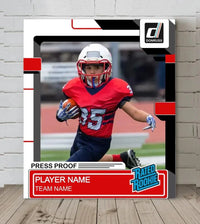 Donruss Style Personalized Canvas Print - Gift for Sports Lovers - Joliny