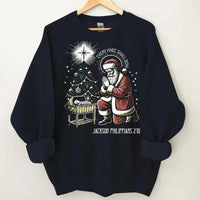 Every Knee Shall Bow Santa Claus Costume - Personalized Text Themed Warm Christmas Sweatshirt - Christmas Gift For Friend,Family - Joliny