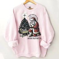 Every Knee Shall Bow Santa Claus Costume - Personalized Text Themed Warm Christmas Sweatshirt - Christmas Gift For Friend,Family - Joliny