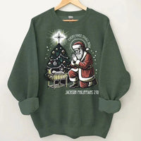 Every Knee Shall Bow Santa Claus Costume - Personalized Text Themed Warm Christmas Sweatshirt - Christmas Gift For Friend,Family - Joliny