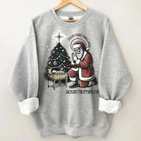Every Knee Shall Bow Santa Claus Costume - Personalized Text Themed Warm Christmas Sweatshirt - Christmas Gift For Friend,Family - Joliny
