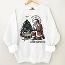 Every Knee Shall Bow Santa Claus Costume - Personalized Text Themed Warm Christmas Sweatshirt - Christmas Gift For Friend,Family - Joliny