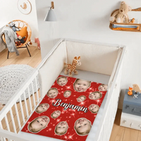 Face Blanket, Personalized Blanket with Photo, Blanket with Baby Pet Human Face - Joliny