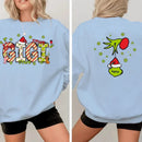 Family Christmas Costumes With Customizable Nicknames - Personalized Nickname And Family Tree Reversible Pattern Christmas Sweatshirt - A Gift For Family - Joliny