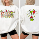 Family Christmas Costumes With Customizable Nicknames - Personalized Nickname And Family Tree Reversible Pattern Christmas Sweatshirt - A Gift For Family - Joliny