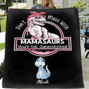 Family Customised Dinosaur Blanket - Personalised Name And Dinosaur Print Blanket - A Gift For Family,Mom - Joliny