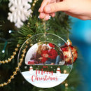 Family Keepsake - Personalized Circle Acrylic Photo Ornament - Joliny