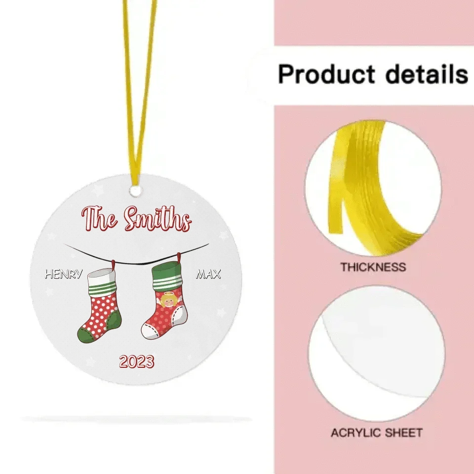 Family Personalized Acrylic Ornament - It's The Most Beautiful Time Of The Year - Christmas Gift For Family - Joliny
