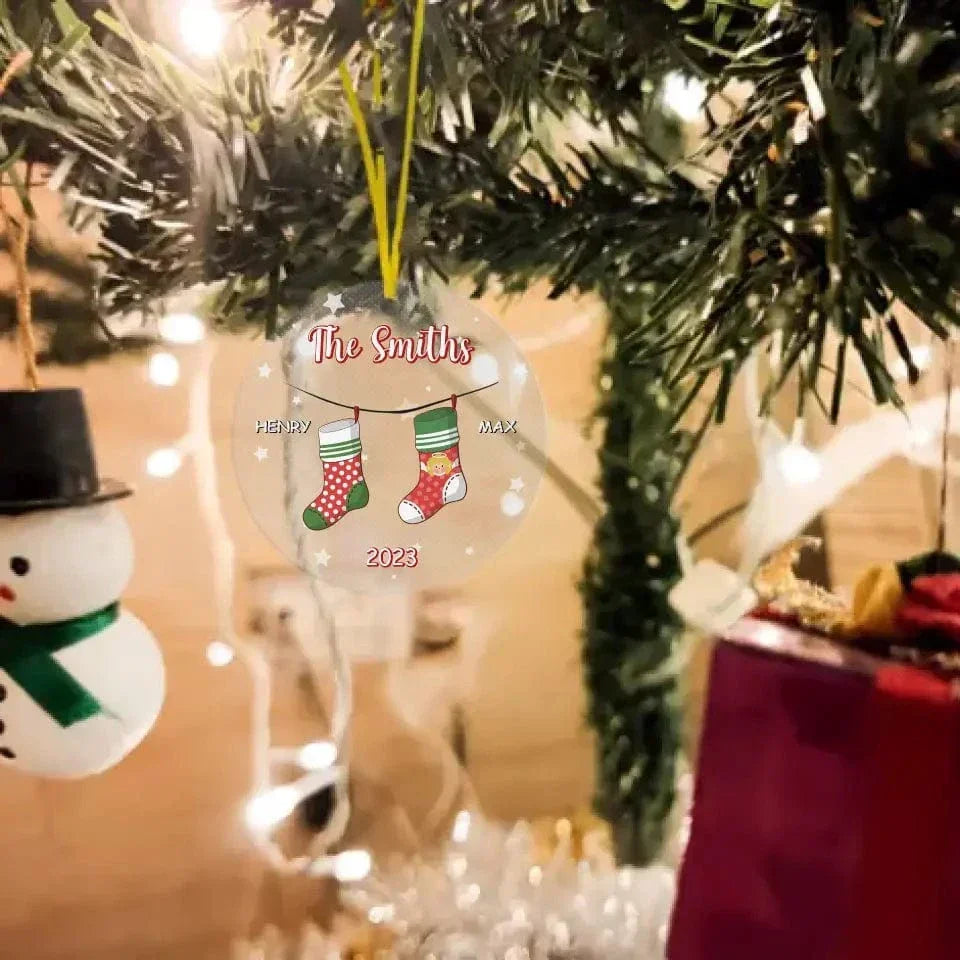 Family Personalized Acrylic Ornament - It's The Most Beautiful Time Of The Year - Christmas Gift For Family - Joliny