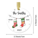 Family Personalized Ceramic Ornament - It's The Most Beautiful Time Of The Year - Christmas Gift For Family - Joliny