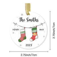 Family Personalized Ceramic Ornament - It's The Most Beautiful Time Of The Year - Christmas Gift For Family - Joliny
