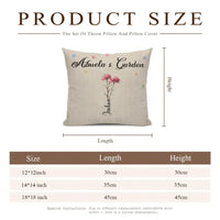 Family Personalized Custom Pillow - Grandma's Garden - Joliny