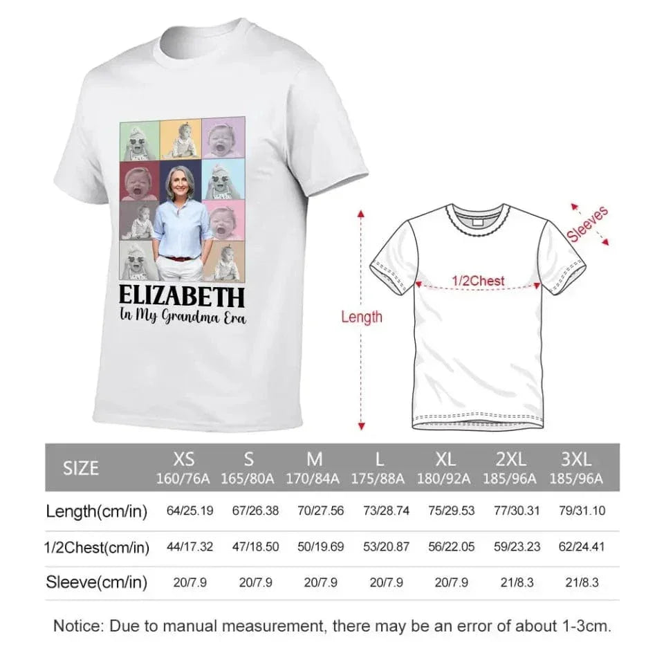 Family Personalized Custom Unisex T-shirt- Gift For Mom, Grandma, Custom Photo In My Mom Era - Joliny