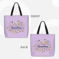 Family Personalized Garden Bees Zippered Bag For Grandma - Joliny