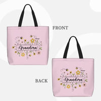 Family Personalized Garden Bees Zippered Bag For Grandma - Joliny