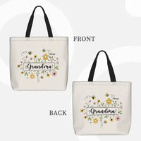 Family Personalized Garden Bees Zippered Bag For Grandma - Joliny