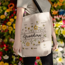 Family Personalized Garden Bees Zippered Bag For Grandma - Joliny