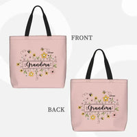 Family Personalized Garden Bees Zippered Bag For Grandma - Joliny