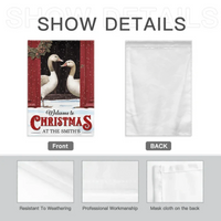 Farmhouse Christmas Gifts Custom Surname Personalized Garden Flags - Christmas Gifts for the Family - Joliny