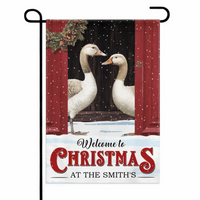 Farmhouse Christmas Gifts Custom Surname Personalized Garden Flags - Christmas Gifts for the Family - Joliny