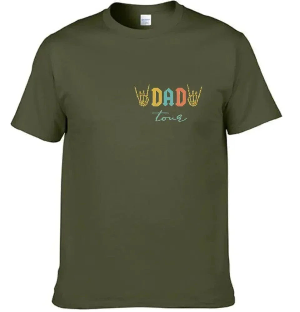 Fatherhood Tour T-Shirt, Sometimes I Rock It Sometimes It Rocks Me - Joliny