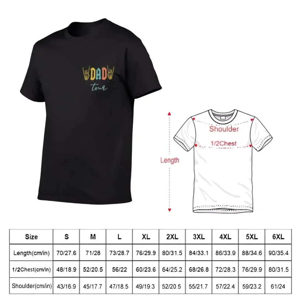 Fatherhood Tour T-Shirt, Sometimes I Rock It Sometimes It Rocks Me - Joliny
