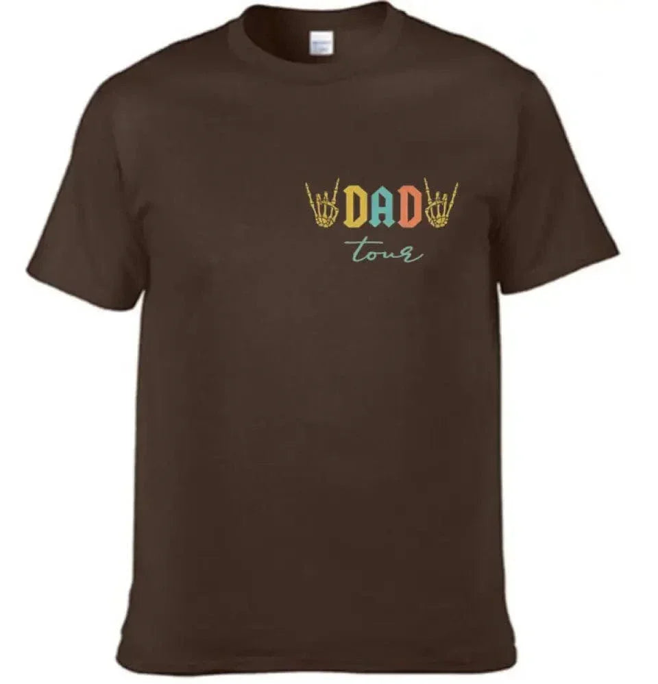 Fatherhood Tour T-Shirt, Sometimes I Rock It Sometimes It Rocks Me - Joliny