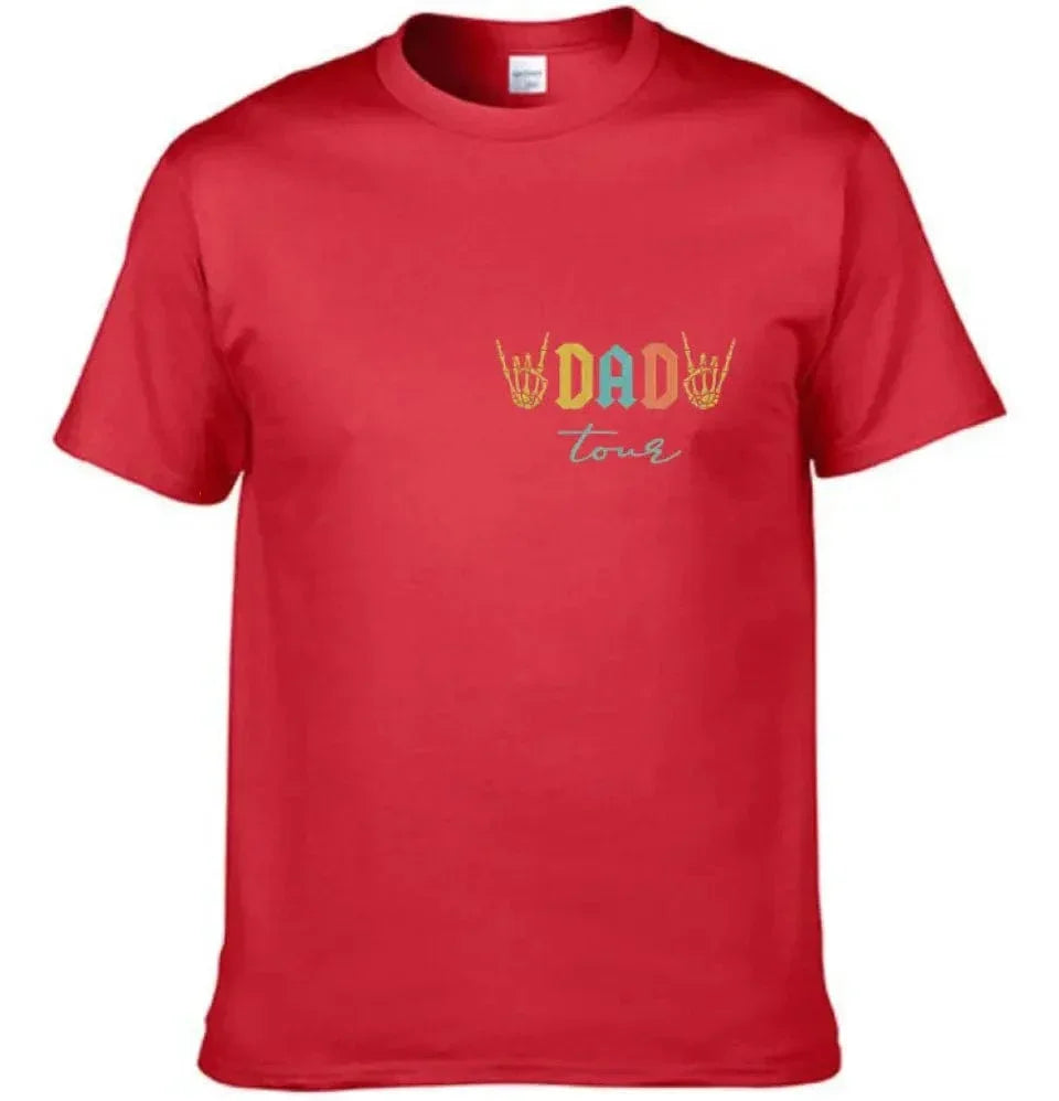 Fatherhood Tour T-Shirt, Sometimes I Rock It Sometimes It Rocks Me - Joliny