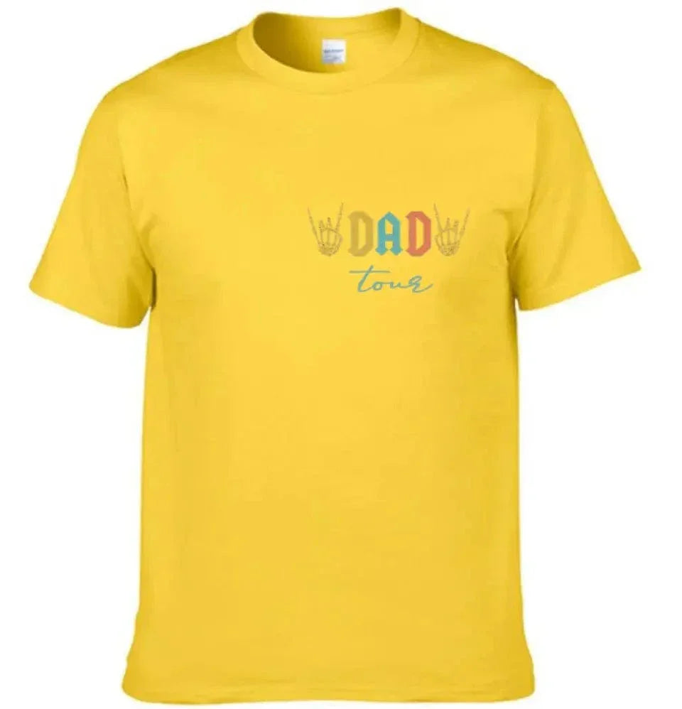 Fatherhood Tour T-Shirt, Sometimes I Rock It Sometimes It Rocks Me - Joliny