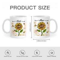 First Mom Now Grandma - Gift For Mothers, Grandmas - Personalized Mug - Joliny